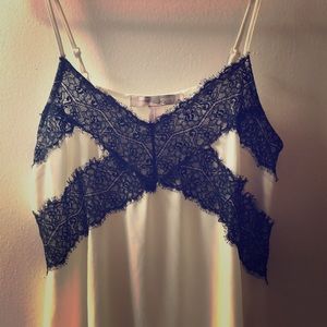 B&W Lace Blouse